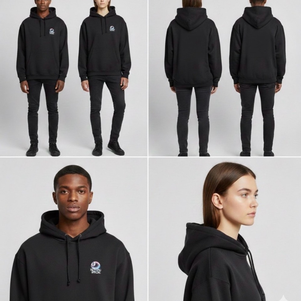 Nothing Special "8-Ball" Graphic Hoodie - Size Medium